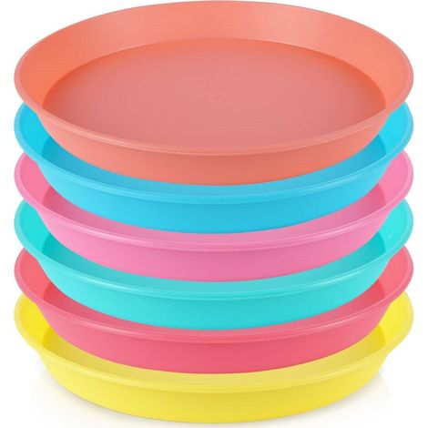 Piatti riutilizzabili in materiale resistente diversi colori (1/5)