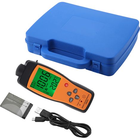 Détecteur de CO2 AR8200 SMART SENSOR, moniteur de dioxyde de carbone avec alarme sonore et visuelle, écran LCD, mesure 350-9999 ppm, alimentation 100-240V (1/5)