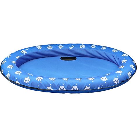 Aufblasbare Hunde-Schwimmhilfe – Faltbare Pool-Schwimmhilfe – Schwimmende Wassermatte für Haustiere im Sommer – Schwimmendes Zubehör für (1/5)