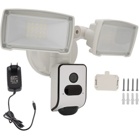 Caméra projecteur 3MP IP65 étanche vision nocturne audio bidirectionnel angle 120° détection mouvement maison villa prise UE (1/5)