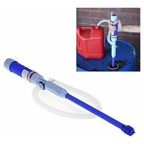 Pompe à Eau portative à Piles, Pompe Diesel, Pompe de Transfert électrique, Pompe à Siphon de Carburant, Pompe à Huile, Pompe à Essence, Pompe d'aspiration d'eau Bleu (1/5)