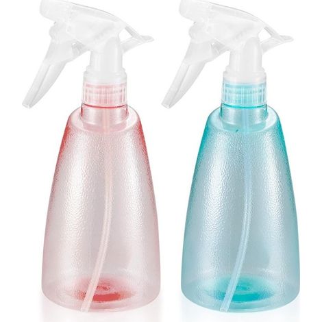 Set mit 2 Sprühflaschen à 500 ml 21 x 8,5 cm Pflanzensprüher Kunststoffsprüher für Haushaltsreinigung, Gartenarbeit, Friseurbedarf, Pflanzen und (1/5)