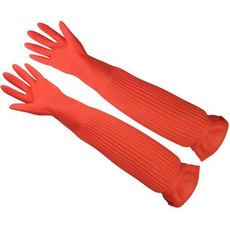 Gants de protection en latex épais 56cm pour aquarium, résistants à l'usure et antidéchirure, usage industriel
