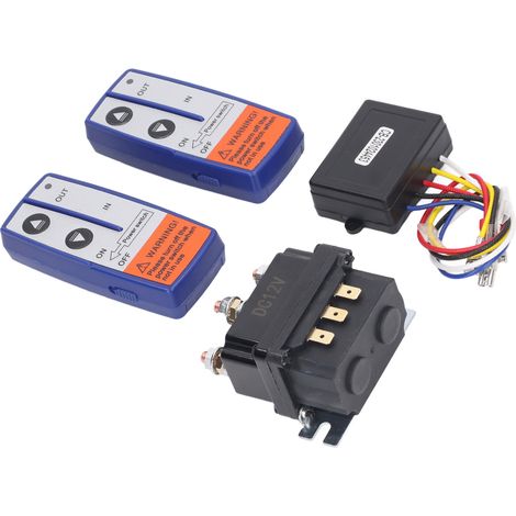 Kit de commande treuil 12V 250A avec télécommande sans fil et contacteur pour camions et 4x4 (1/5)