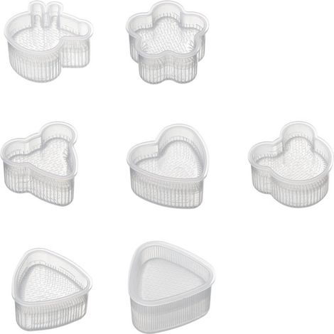 7Pcs Sushi Ball Mold Cartoon Style Food Grade PP Easy Operation Widely Used Sushi Mold for Household Bar DIY (1/5)