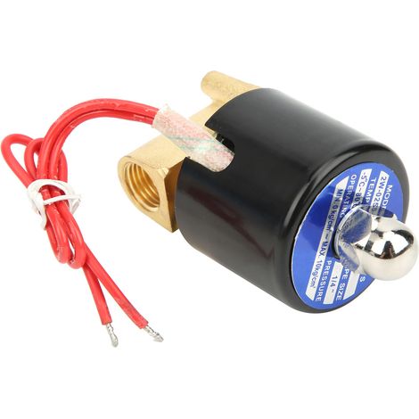 Vanne de régulation en laiton G1/4, normalement fermée, 24V AC 2W, pour contrôle de pression hydraulique (1/5)