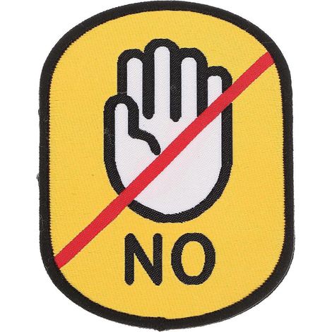 Étiquette autocollante « Ne pas toucher » avec logo social, avertissement et rappel pour chiot.-9.57.50.2cm