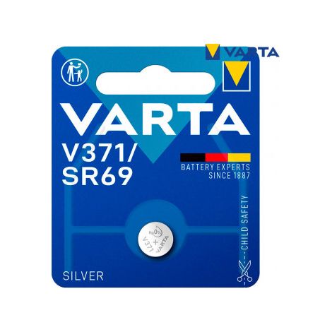 Pila Varta sr69 - v371 silver 1.55v blíster 1 unid ø9.5x2.05mm