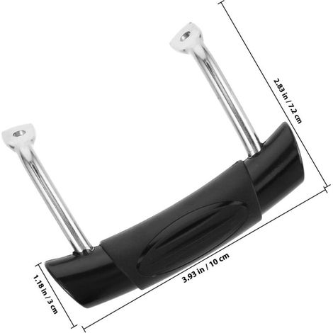 Poignée de porte intérieure, poignée noire ferme et solide, facile à installer, sensation tactile confortable pour SEAT Ibiza 2009-2017 (1/3)