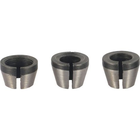 Mandrin pour Fraiseuse Lot de 8 Collets pour Affleureuse 6 mm 6,35 mm et 8 mm Pinces de Serrage et Adaptateurs pour Défonceuse (1/3)