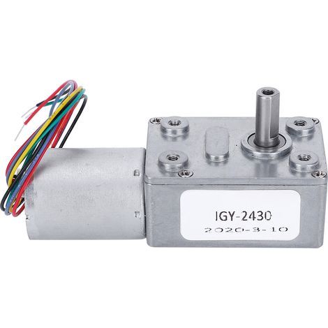 Pièces électriques à engrenage réversible à verrouillage automatique de moteur à vis sans fin de réduction de vitesse 12V DC (6 tr/min) (1/5)
