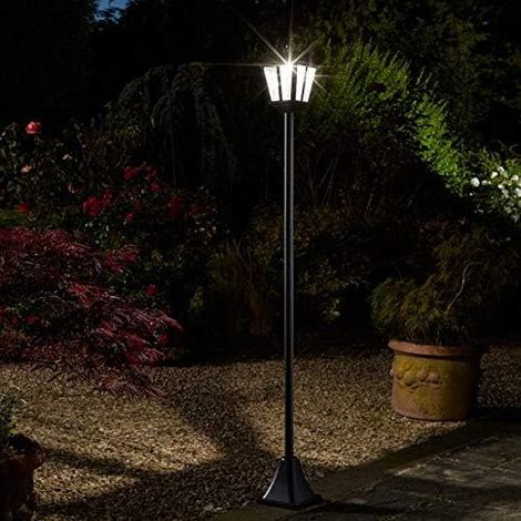 Solar Victorian Lamp Post 1.7m Outdoor Solar Garden Light LED Lantern 50/100 Lumen Dusk to Dawn Pathway Lighting