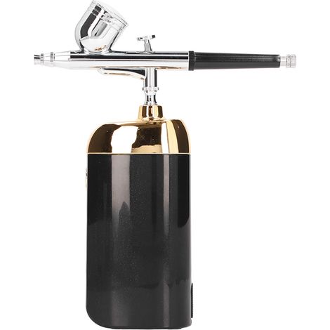 Tragbare kabellose USB-Lade-Gesichts-Airbrush, Sauerstoff-Gesichtsspray zum Dekorieren von Kuchen, Schwarz (1/5)