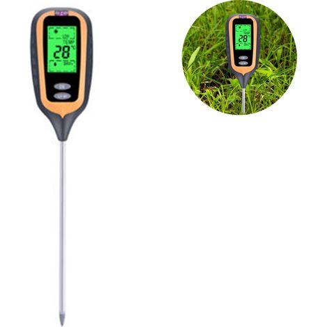 Testeur d'humidité du sol 4 en 1, kit d'analyse du sol, outils de jardinage, pH, lumière et humidité, testeur de plantes, pour la maison, la ferme, la pelouse, l'intérieur et l'extérieur
