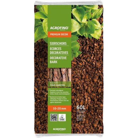 Ecorces décoratives Agrofino PREMIUM DECOR 60L 10/20mn