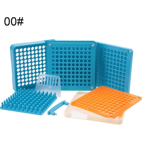 100 trous remplisseur de gélules vides avec plaque de répartition poudre, outil de remplissage capsules taille 00 (1/5)