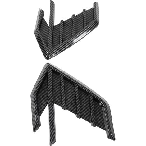 Paire d'autocollants de remplacement pour garnitures latérales de ventilation de style fibre de carbone pour Audi A7 S7 4K8 2018-2020 (1/5)