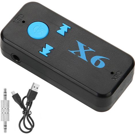 Récepteur audio et musique Bluetooth pour voiture X6, haut-parleur 3,5 pouces, fonction de lecture de carte de stockage, appel (1/4)