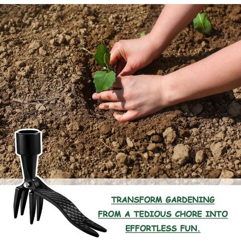 Stand Up Weed Extractor Garden Tool Stand Up with 4 Claws Weed Root Removal Tool for Garden/Patio/Yard (1/2)