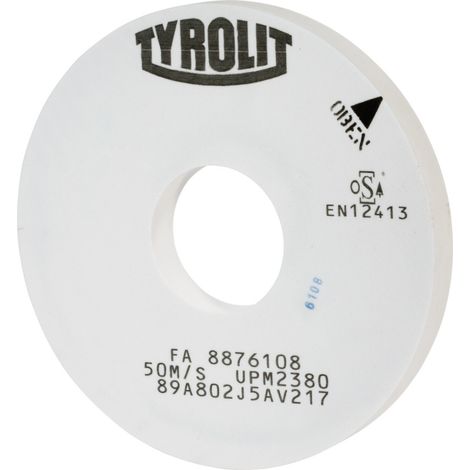 TYROLIT Präzisions-Außenrund-Schleifscheibe DxTxH (mm), 500x60x203,2, Typ: A80, 594565 A80