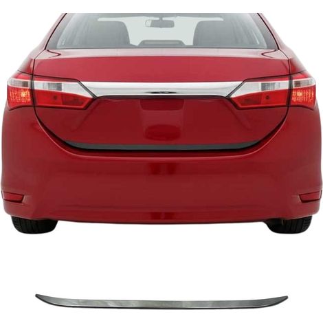Garniture de Hayon Coffre pour Toyota Corolla 2013-2019 Berline acier inox foncé (1/5)