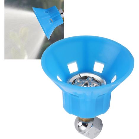 Boquilla de pulverización interna con rosca G3/8, 5 orificios, atomización de 360°, ángulo de pulverización variable, resistente al viento, apta para sistemas de riego de jardín de alta presión. (1/5)