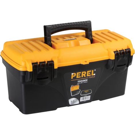 Caja de herramientas de plástico de 16' - Perel