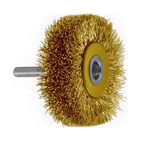 Brosse Circ. Tige De 6 Mm D50Mm Ép.17 Mm Laiton Ondulé 0,20Mm Osborn