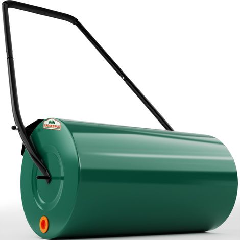 Gardebruk – Rouleau à gazon 60 cm – Capacité 50 L – Remplissage eau ou sable – Bavette antiprojection – Pour terrains accidentés