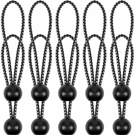 Tendeur Elastique - 10 Pièces - Boule En Plastique - Corde Oxford - 8 cm - Pour Tentes Bâches Auvents Toiles Imperméables - Camping Extérieur (1/5)