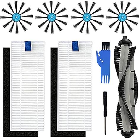 Kit de pièces de rechange pour Bissell 3115 SpinWave Hard Floor Expert Wet and Dry Robot Aspirateur & EV675 Robot Aspirateur, Brosse Filtre Brosse latérale Accessoires Pack