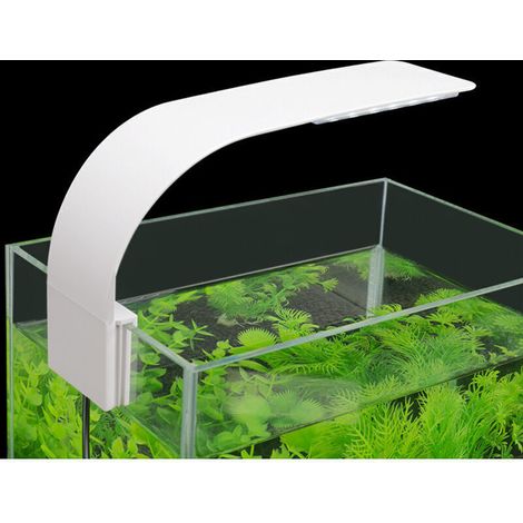 Lumiere Aquarium Lampe LED Eclairage Blanc et Bleu Nano à Clip pour Poisson Plantes 23-50 cm.. (1/3)