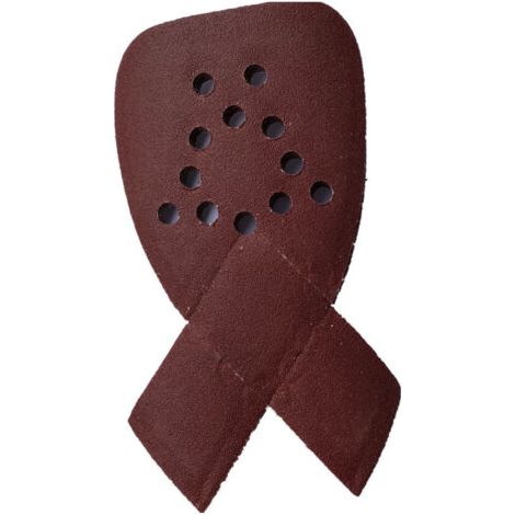 PA 50 Stück 12-Loch-Maus-Detail-Schleifpapier, 40er-Schleifpapier mit 2 extra scharfen Klett-Schleifpapieren (1/4)