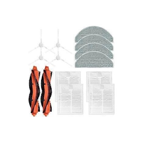 Pièces détachées pour aspirateur robot E10 E12 E10C C103 3C Plus / 3C Pro : brosse principale, filtre et serpillière. (1/5)