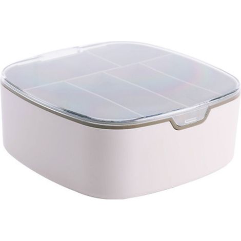 Organisateur de câbles - Organisateur de tiroir Accessoires de gestion électronique Comptoir de bureau Plastique transparent(couleur café) (1/5)