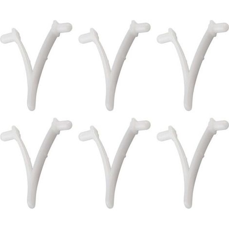 6PCS Pool Supply Butterfly V Clip for Pool Spa Brush, Leaf Rake, Leaf Skimmer, Vacuum Head (1/5)