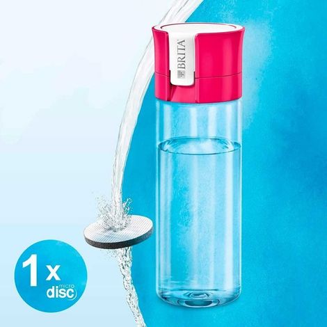 Brita Borraccia Filtrante Fill & Go 0,6 Litri Rosa + 1 Filtro (1/5)