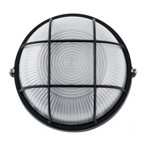 Applique da esterno in alluminio apus small 1xe27 nero 9x17,5x17,5 cm ip44