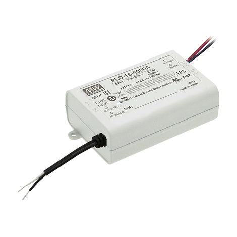 Driver LED Meanwell pld-16-1400b 16W 1,4A non dimmerabile