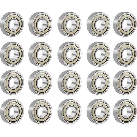 [NEVER USED] 608 ZZ Ball Bearing Metal Double Shielded Skate Bearing for Roller Skates, Skateboards, Longboards, Waveboards 8x22x7 mm 20Pcs..