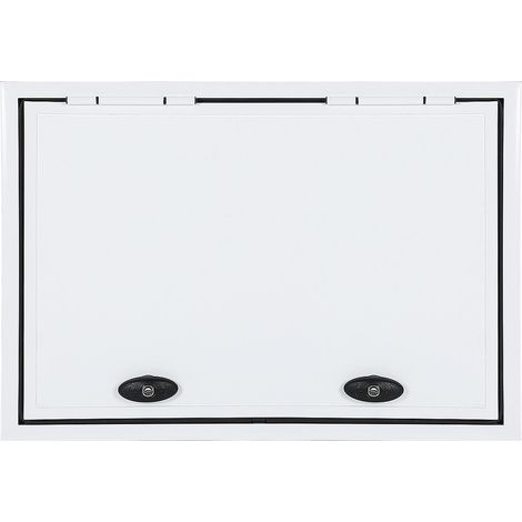 Porte à Bagages Carrée pour Camping-car, Trappe de Rangement pour Camping-car, Portes de Compartiment de Rangement en Alliage d'aluminium avec Tige de Support de Verrouillage (1/5)