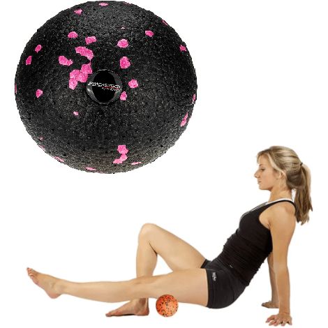 AQUA-SPORT POWERSTRECH EPP BALL 8CM ROLLER BLACK-PINK AS06143 (1/2)