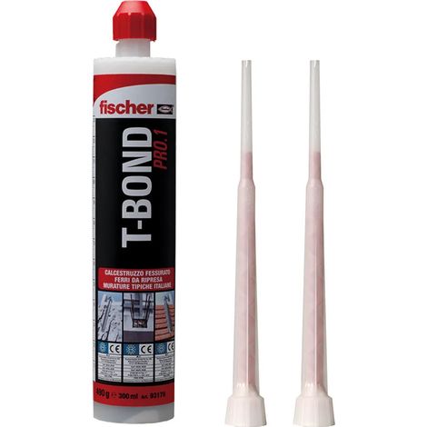 Fischer - Ancorante Chimico T-Bond Pro.1 Certificato Per L'Uso In Calcestruzzo Fessurato E Non Fessurato E In Muratura