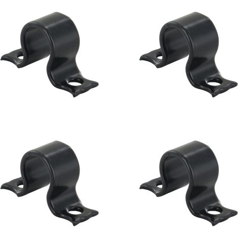 Lot de 4 colliers plats aluminium Diamètre Ø14 mm pour espagnolette de volet battant - Pièces standardisées - (1/5)