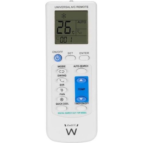 Télécommande universelle - EWENT - EW1579 - Compatible 1000 modèles - Portée 8 m - Piles AAA incluses (1/3)