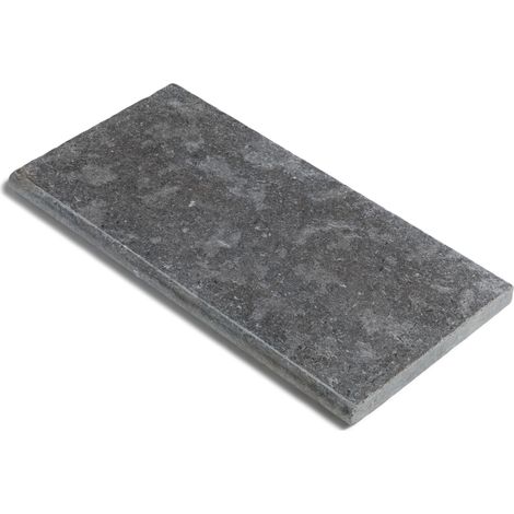 Dessus de marche Pierre d'Egypte Grise 60x30x3 cm Bord 1/2 Rond (à l'unité) - RO'MA NATURE