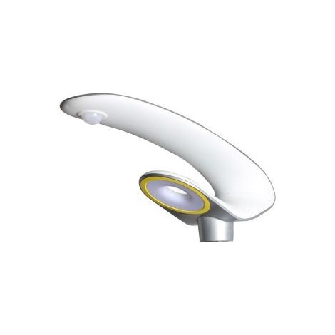 Lámpara LED de jardín V-TAC de 20 W con panel solar, luz blanca fría, interruptor de encendido/apagado y sensor PIR, IP65