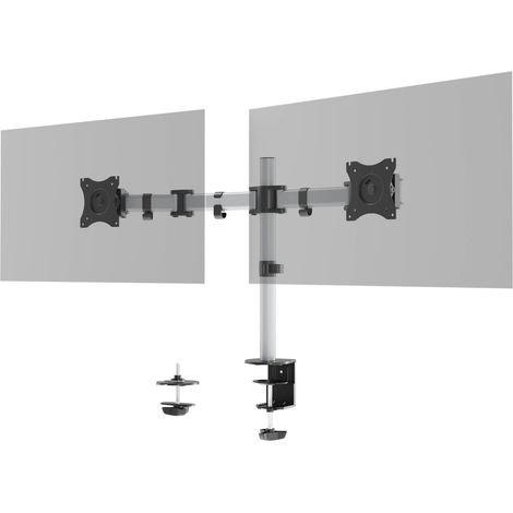 Durable Monitor Halterung SELECT für 2 Monitore, Tischbefestigung, VESA, 360° drehbar, Stufenlos, 509523 (1/5)