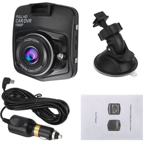 Mini caméra DVR pour voiture, enregistreur vidéo en boucle, Dashcam, Dashcam, Vision nocturne, Full HD 1080P, capteur G [AA18900] (1/4)