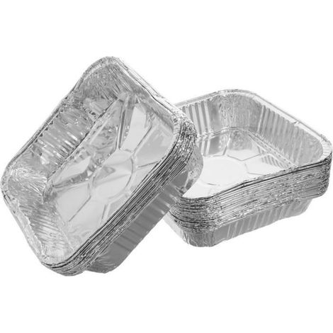 Lot de 30 moules de cuisson carrés jetables en aluminium (compatibles avec les friteuses à air) — Polyvalents (1/4)